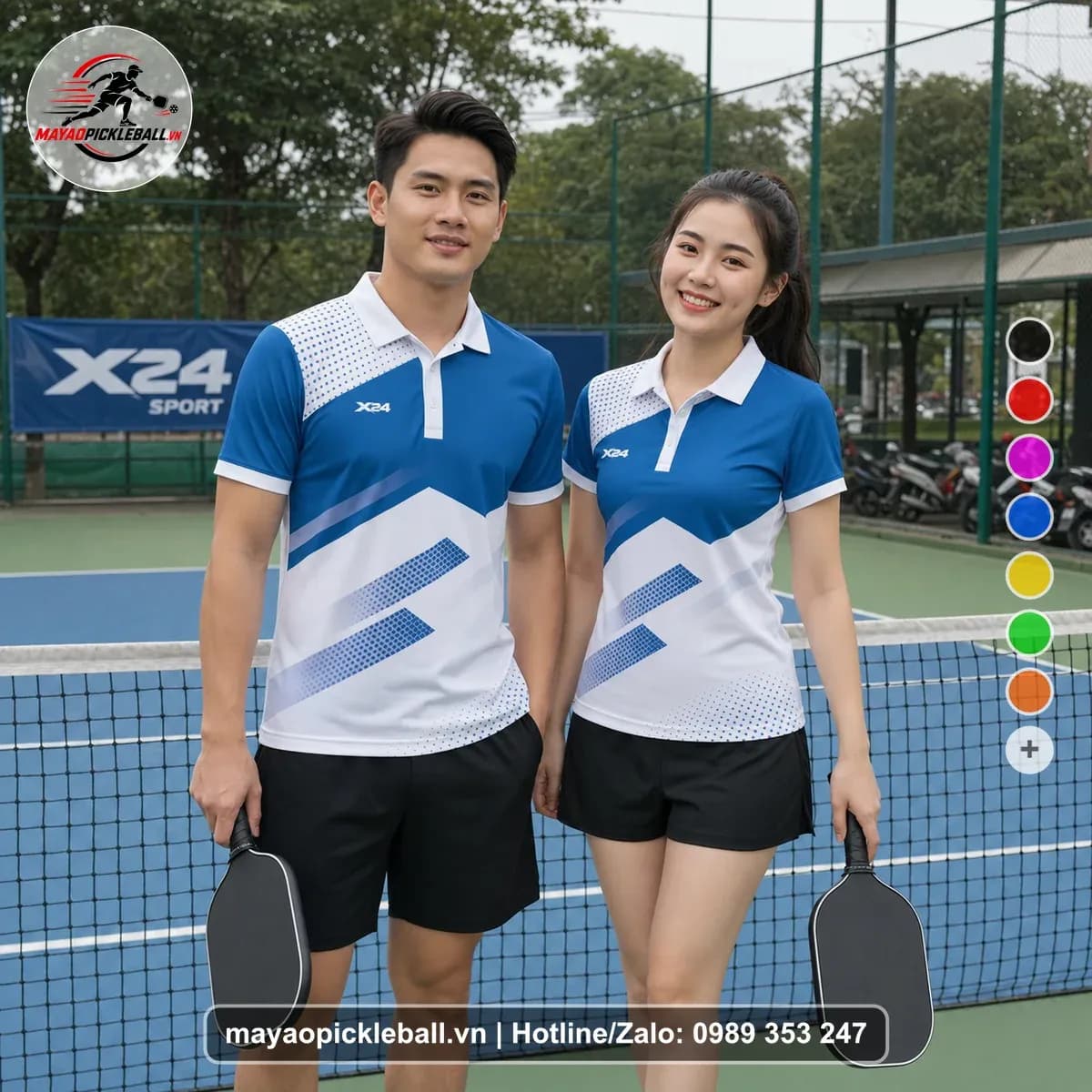 Bộ Quần Áo Pickleball X24-PB-241 Xanh