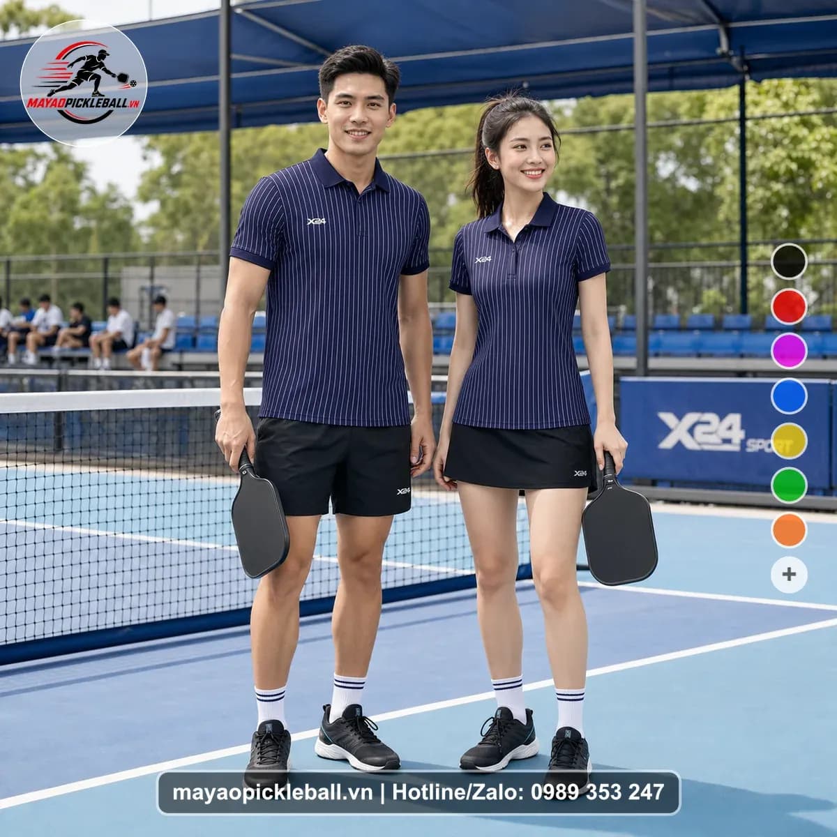 Bộ Quần Áo Pickleball X24-PB-248 Tím