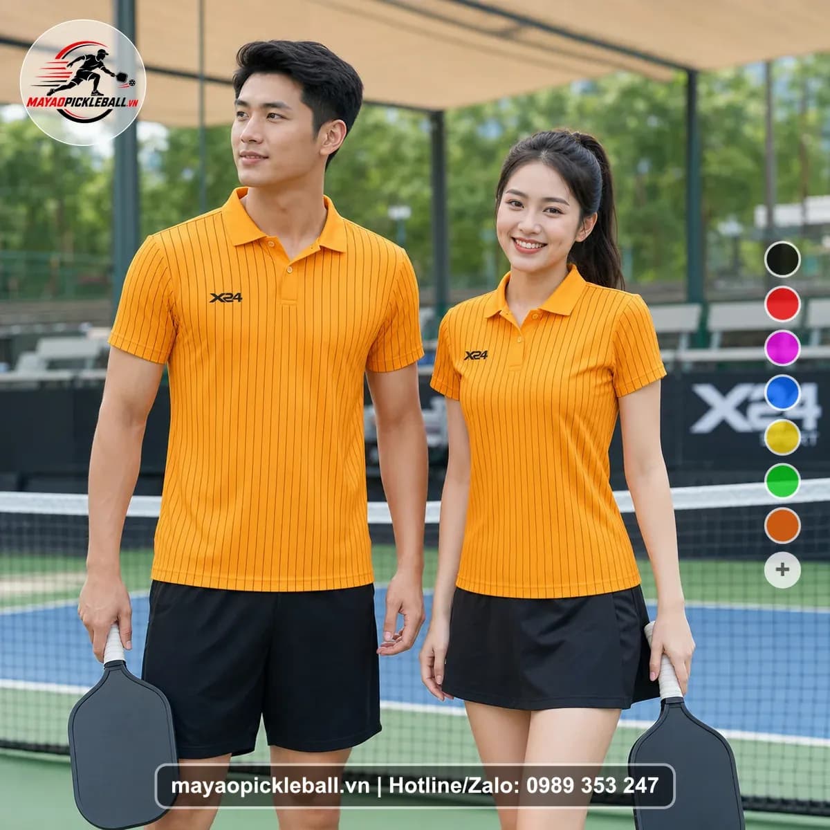 Bộ Quần Áo Pickleball X24-PB-249 Cam