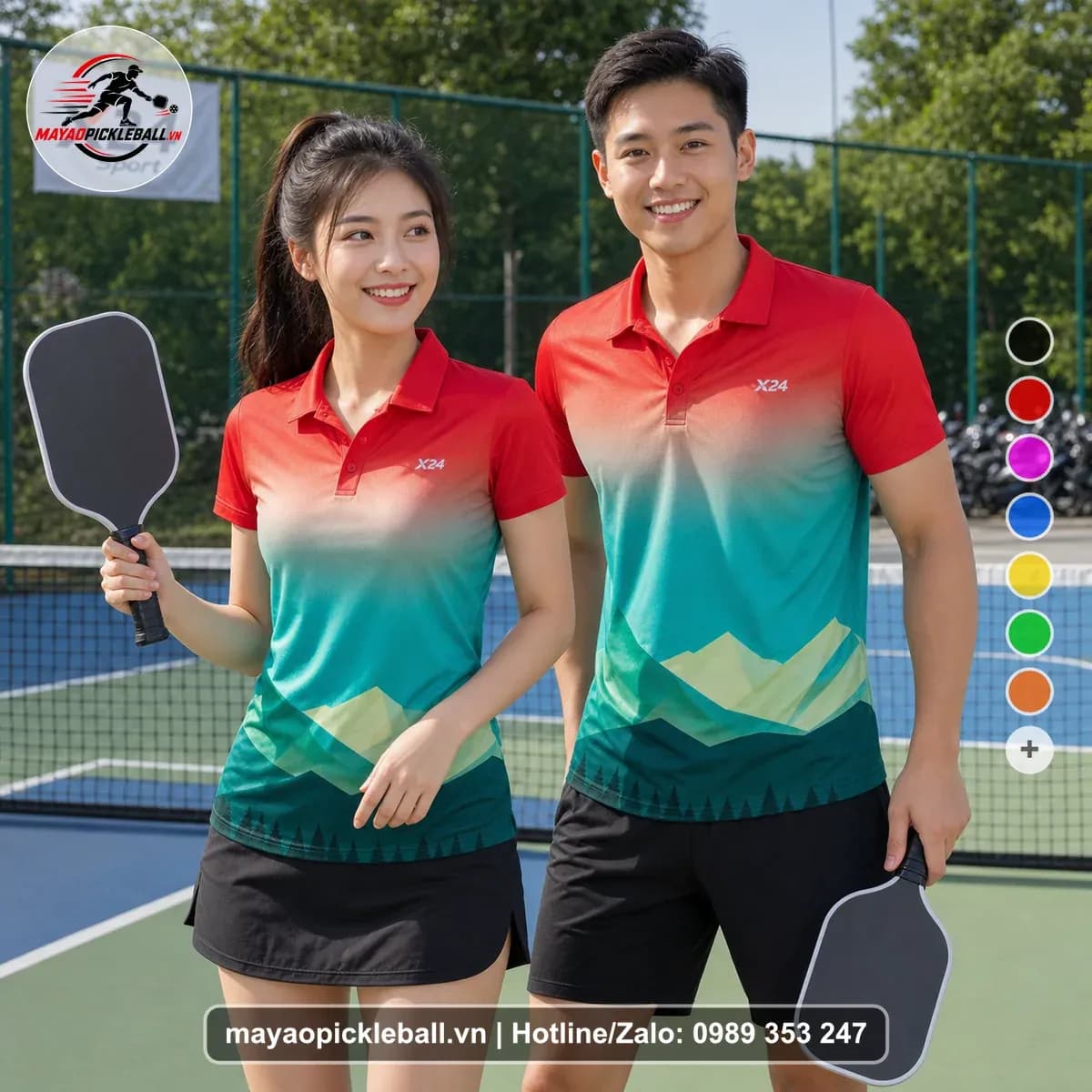Bộ Quần Áo Pickleball X24-PB-260 Nổi Bật