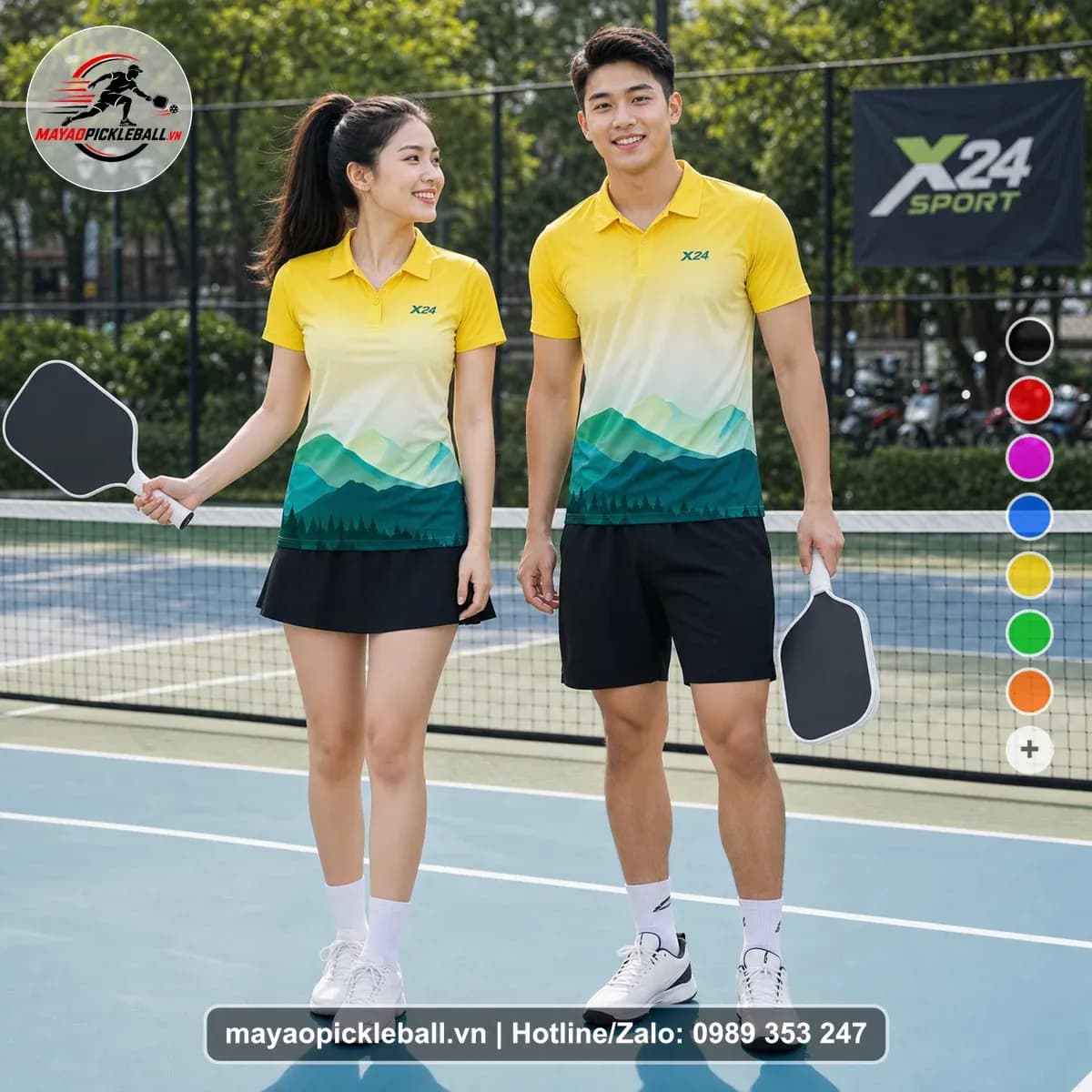 Bộ Quần Áo Pickleball X24-PB-266 Nổi Bật