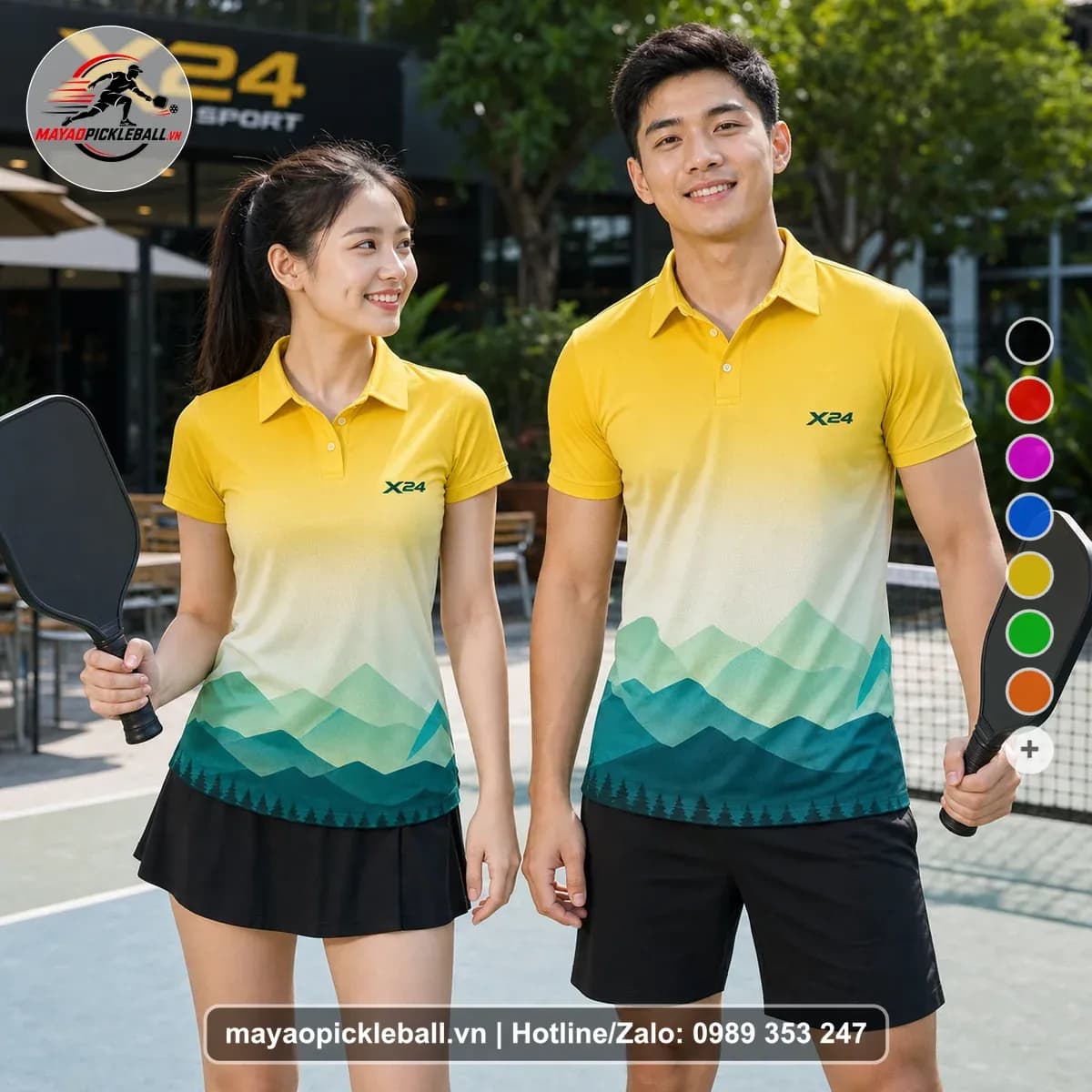 Bộ Quần Áo Pickleball X24-PB-267 Nổi Bật