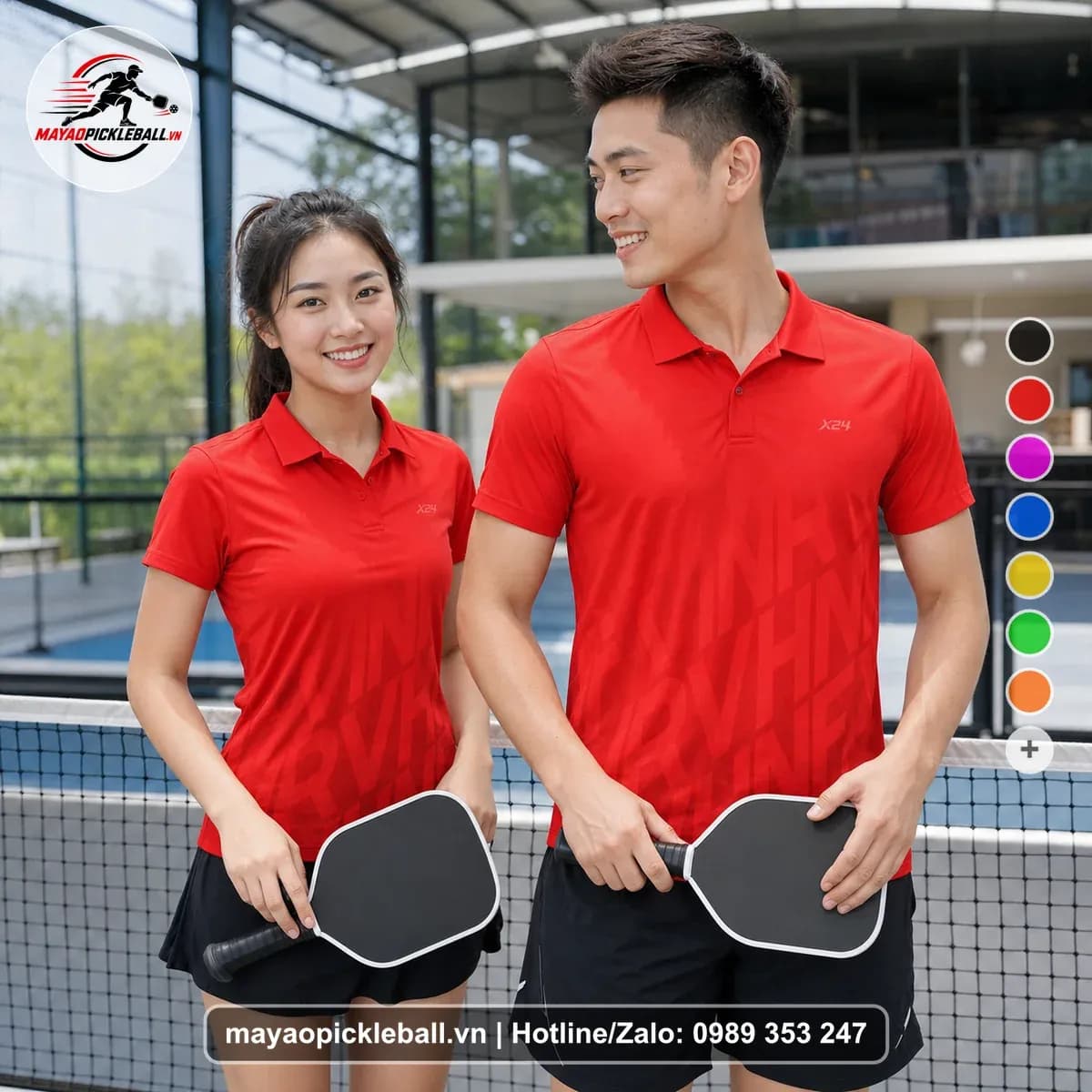 Bộ Quần Áo Pickleball X24-PB-273 Đỏ