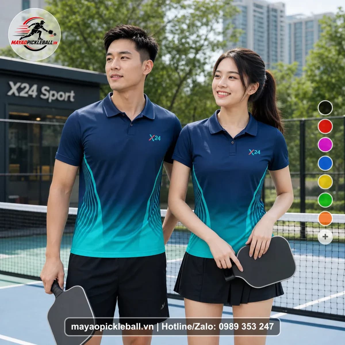 Bộ Quần Áo Pickleball X24-PB-280 Nổi Bật
