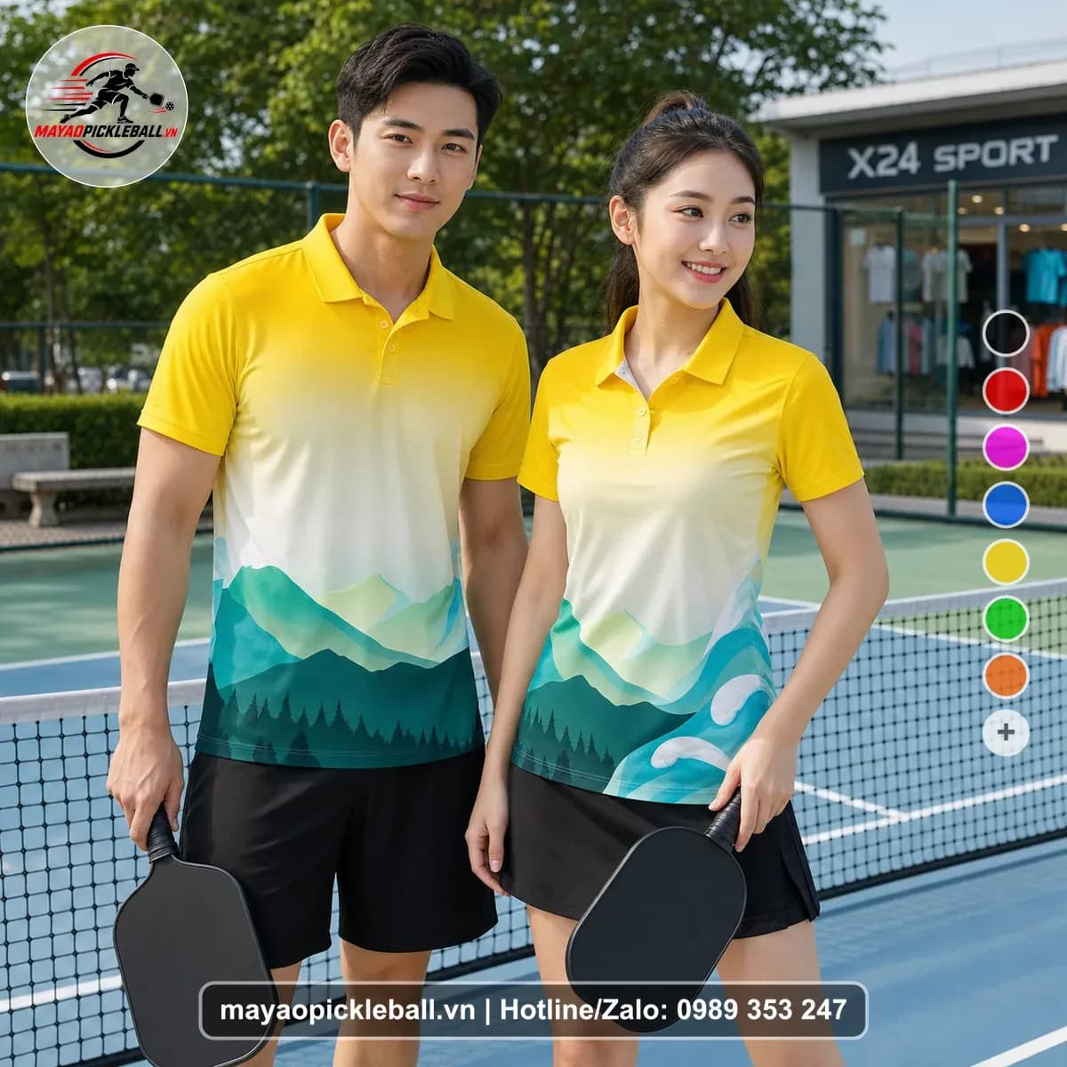 Bộ Quần Áo Pickleball X24-PB-324 Trắng