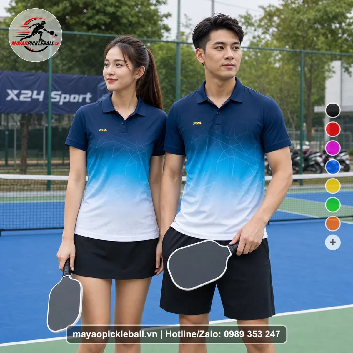 Bộ Quần Áo Pickleball X24-PB-330 Đỏ – Tuyển chọn X24Sport