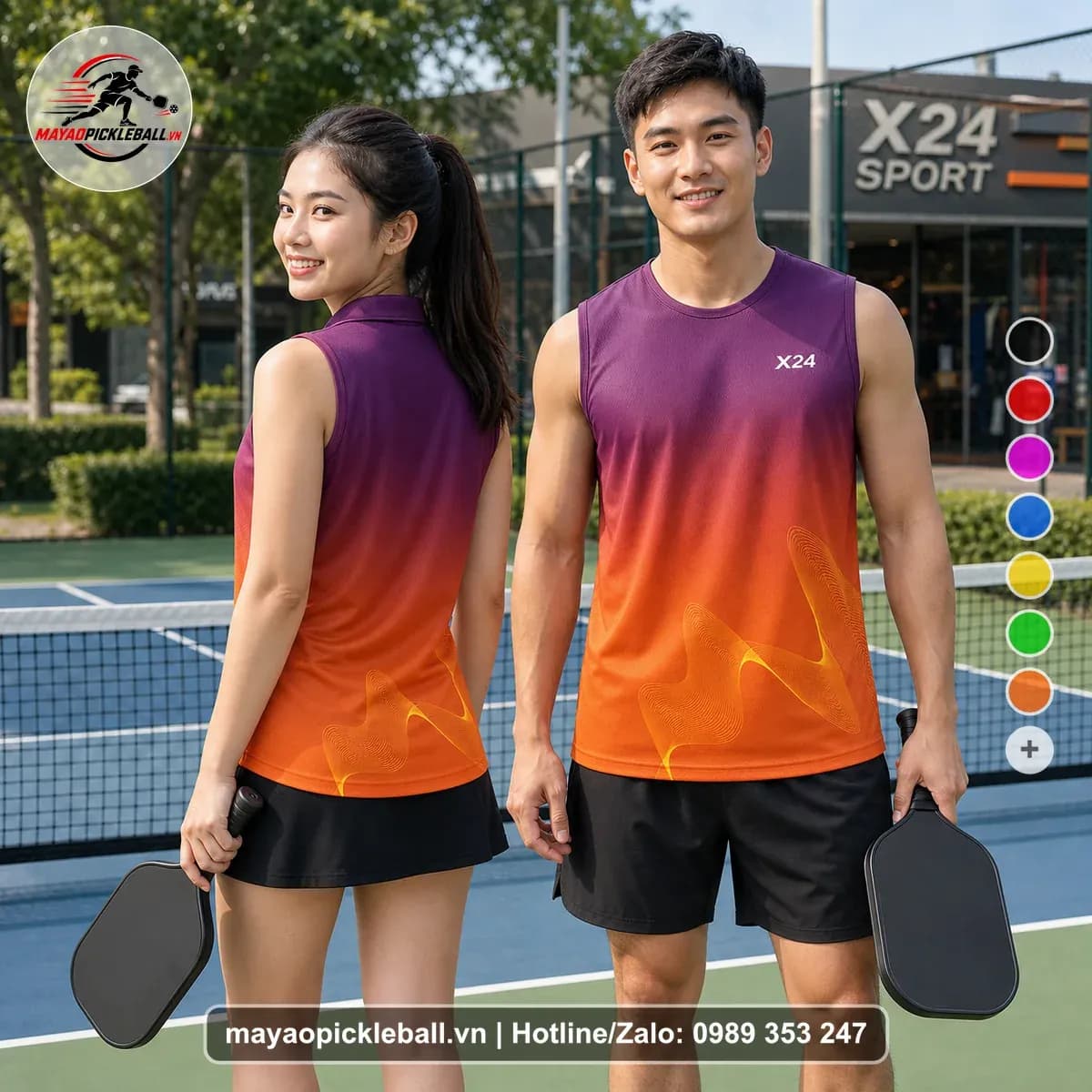 Bộ Quần Áo Pickleball X24-PB-344 Nổi Bật