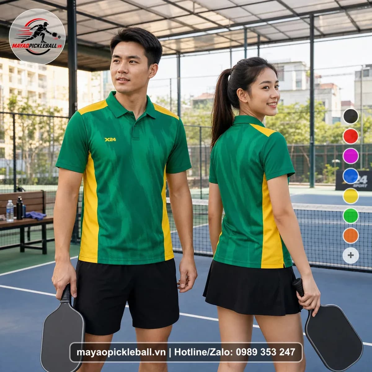 Bộ Quần Áo Pickleball X24-PB-349 Nổi Bật – Tuyển chọn X24Sport