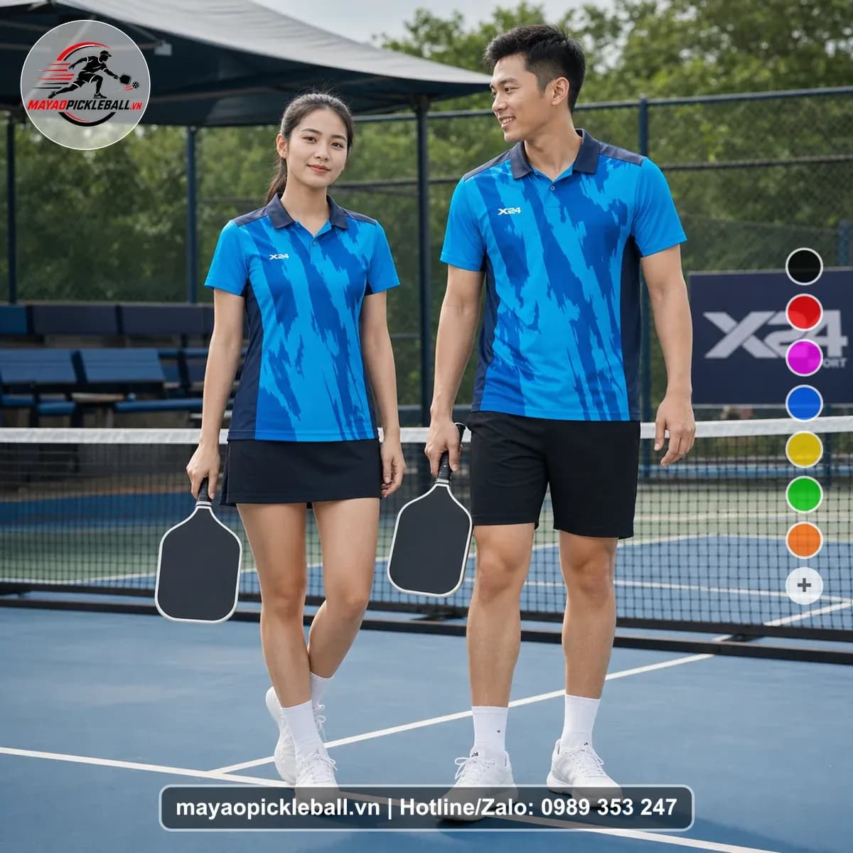 Bộ Quần Áo Pickleball X24-PB-350 Đỏ