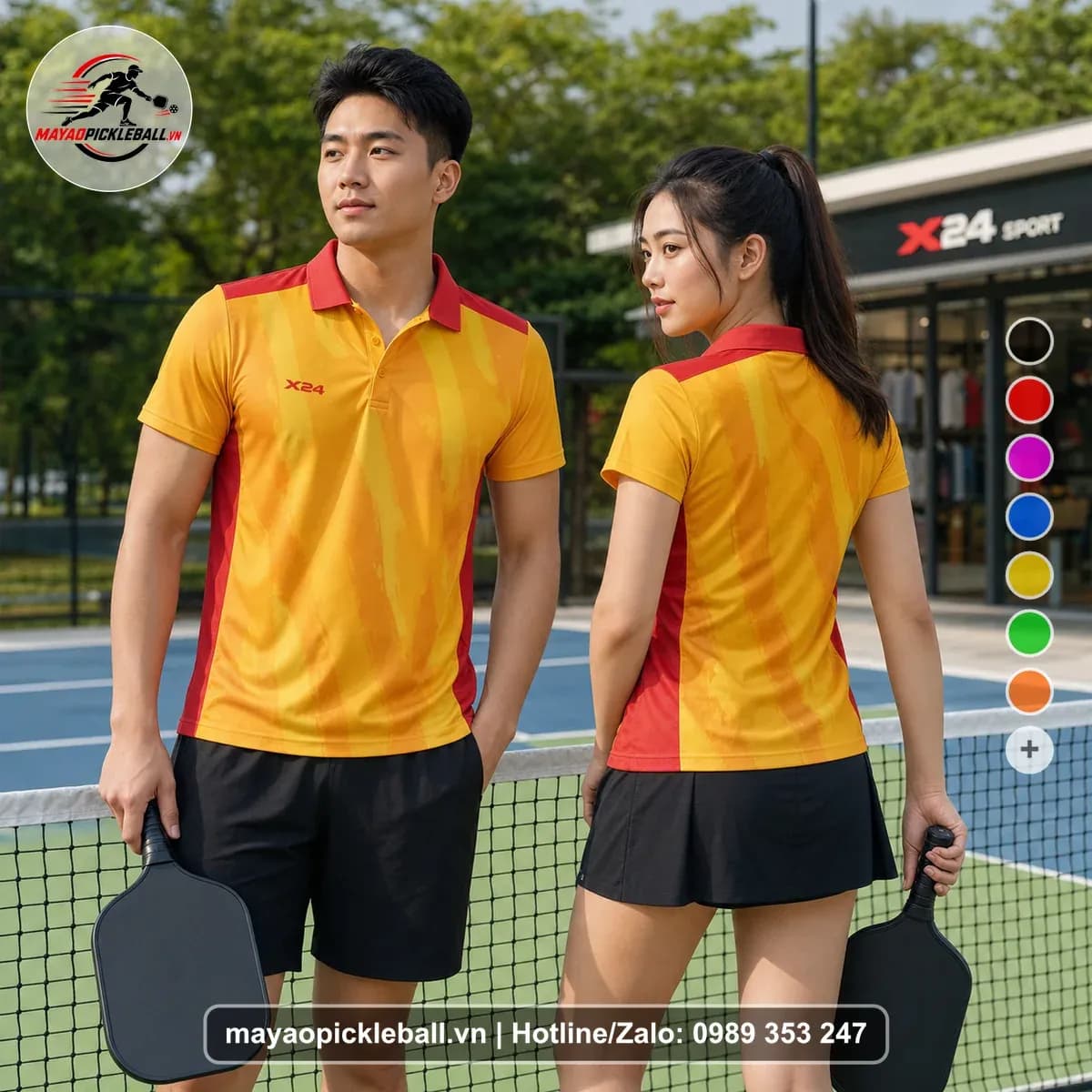 Bộ Quần Áo Pickleball X24-PB-354 Đỏ