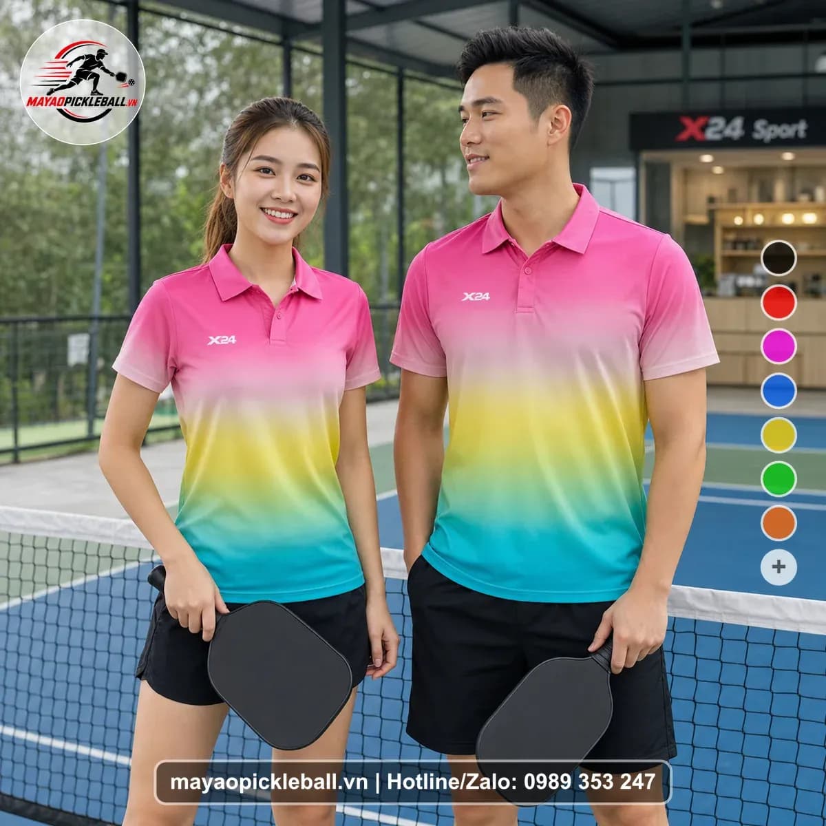 Bộ Quần Áo Pickleball X24-PB-358 Đỏ