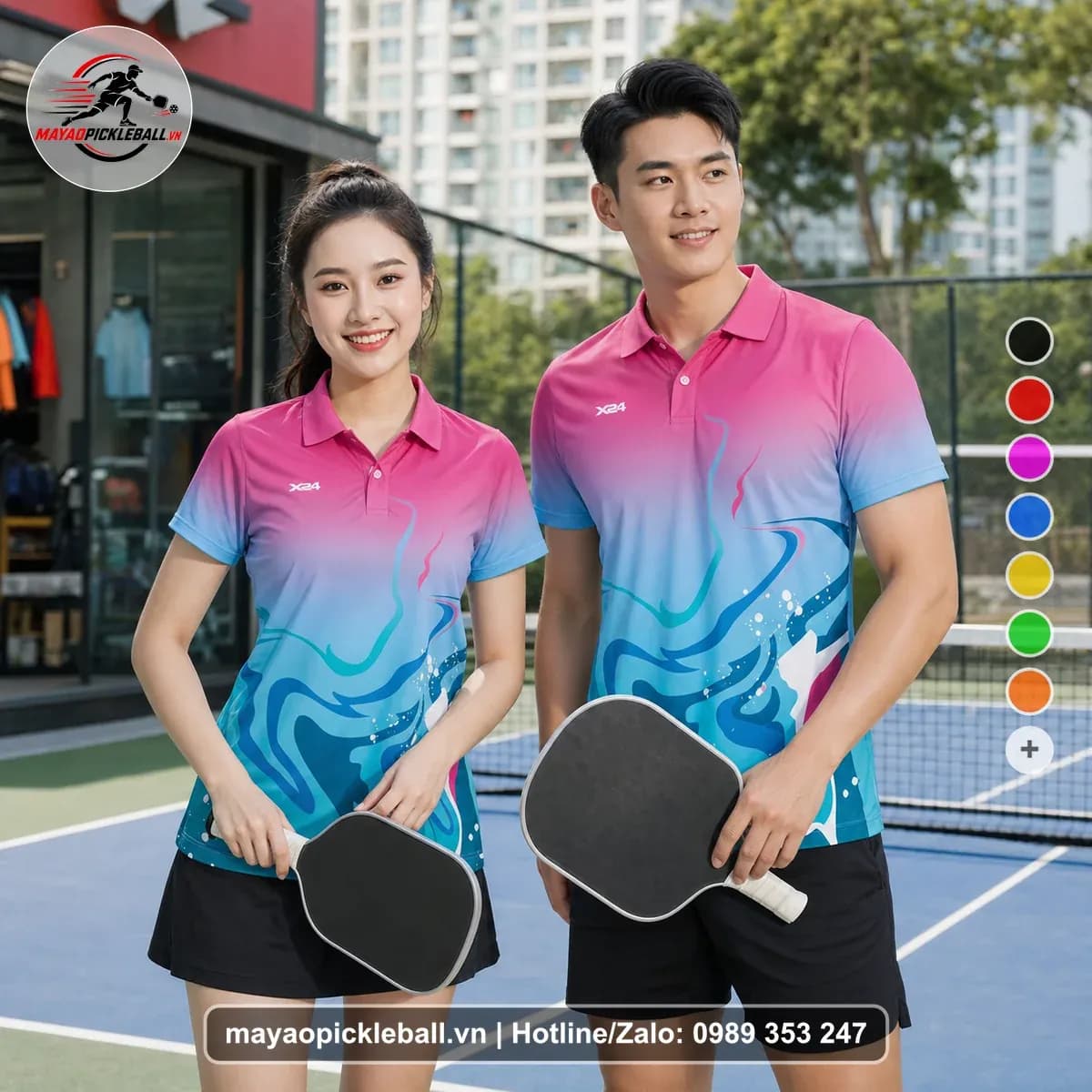 Bộ Quần Áo Pickleball X24-PB-388 Đỏ