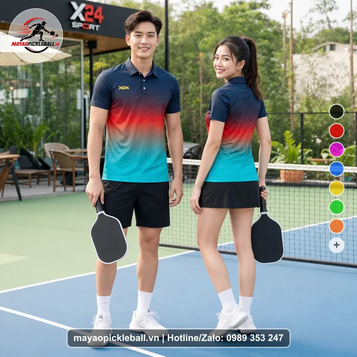 Bộ Quần Áo Pickleball X24-PB-400 Nổi Bật