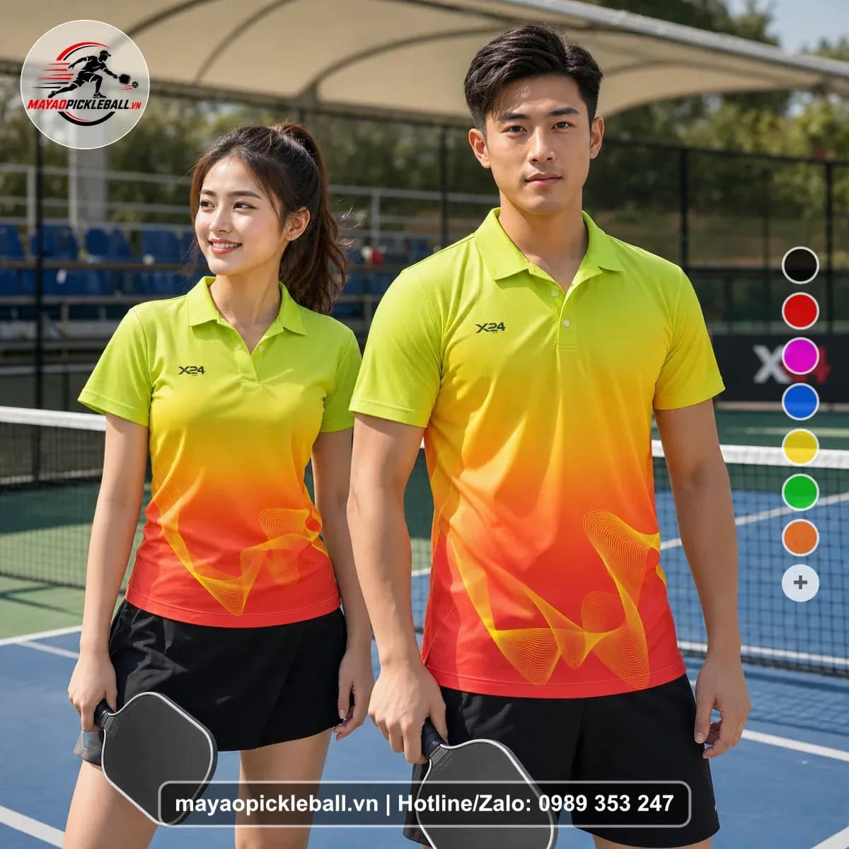 Bộ Quần Áo Pickleball X24-PB-401 Đỏ