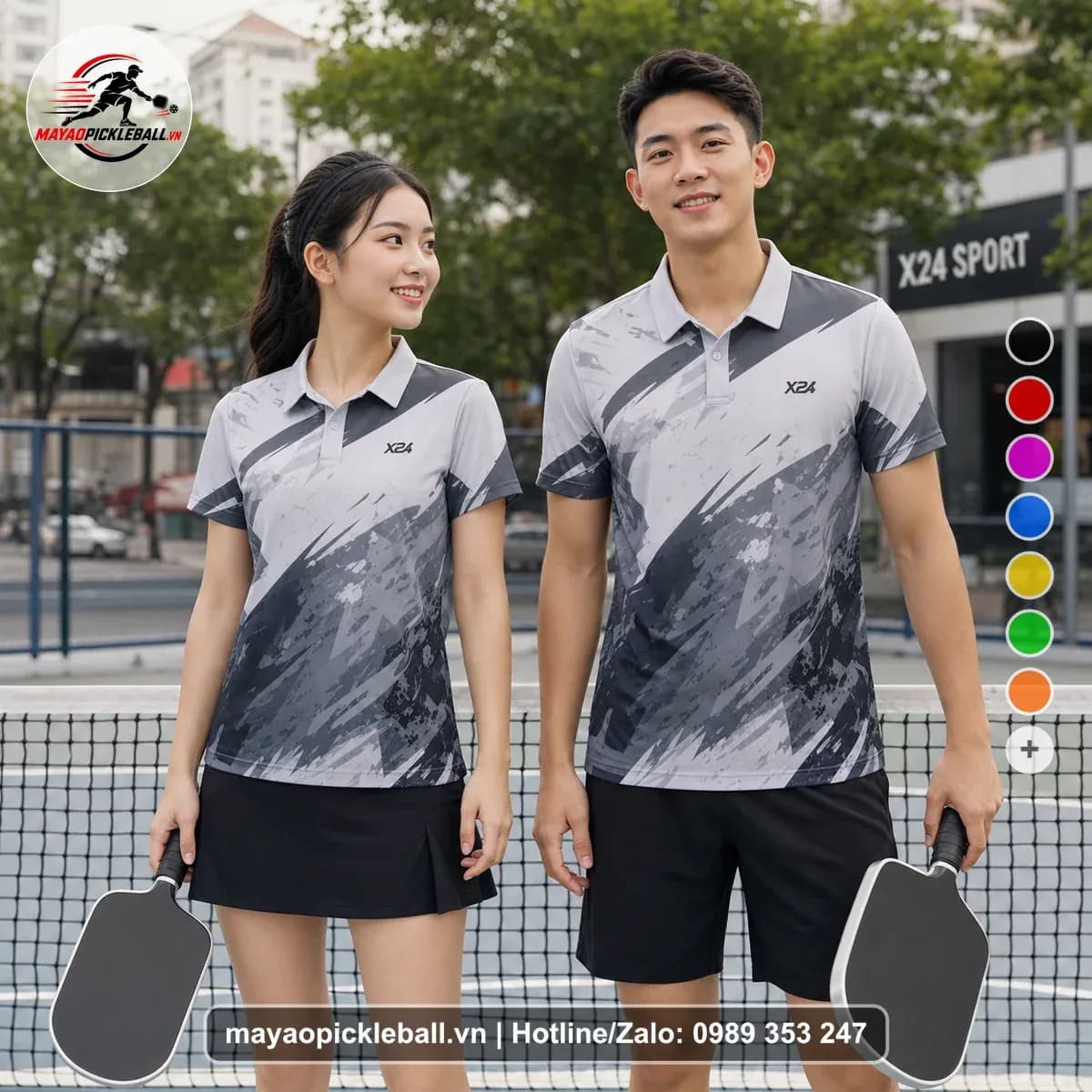 Bộ Quần Áo Pickleball X24-PB-405 Đỏ