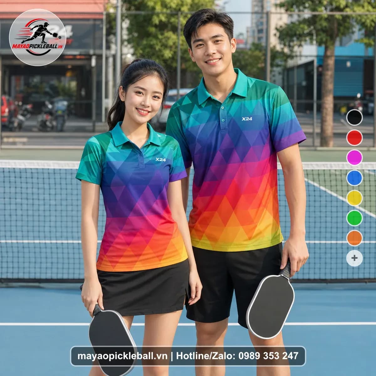 Bộ Quần Áo Pickleball X24-PB-407 Đỏ – Tuyển chọn X24Sport