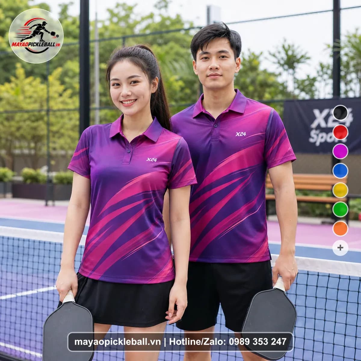 Bộ Quần Áo Pickleball X24-PB-429 Đỏ