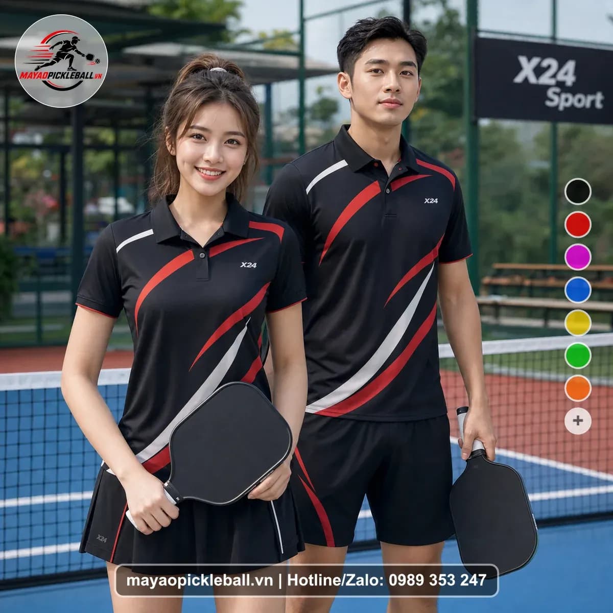 Bộ Quần Áo Pickleball X24-PB-432 Đỏ