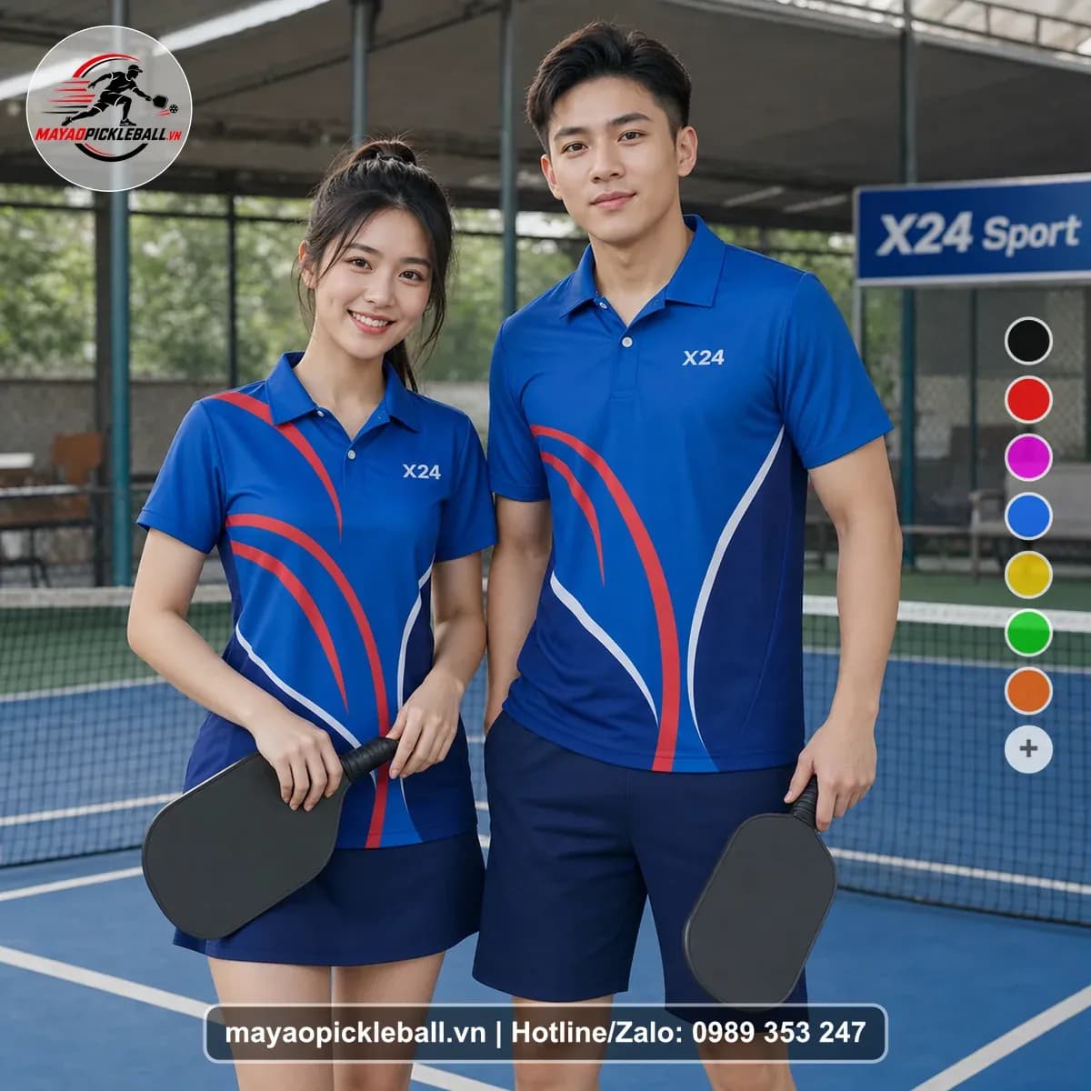 Bộ Quần Áo Pickleball X24-PB-436 Đỏ