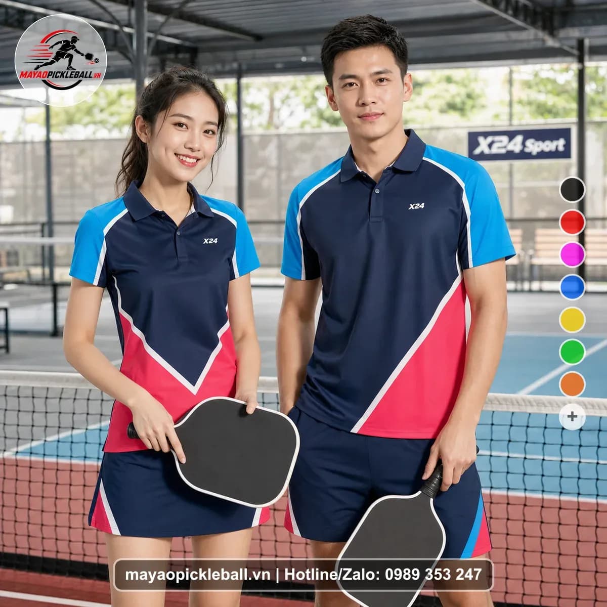 Bộ Quần Áo Pickleball X24-PB-438 Đỏ