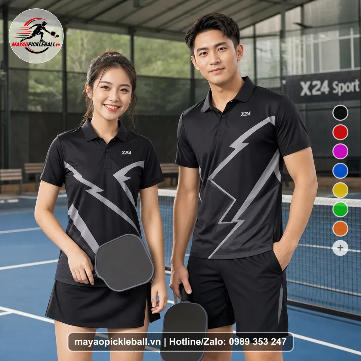 Bộ Quần Áo Pickleball X24-PB-446 Đỏ
