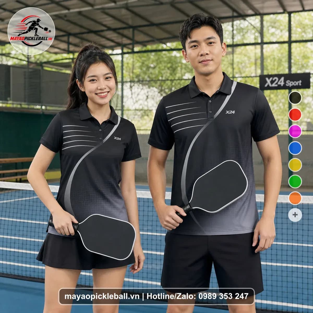 Bộ Quần Áo Pickleball X24-PB-448 Đỏ