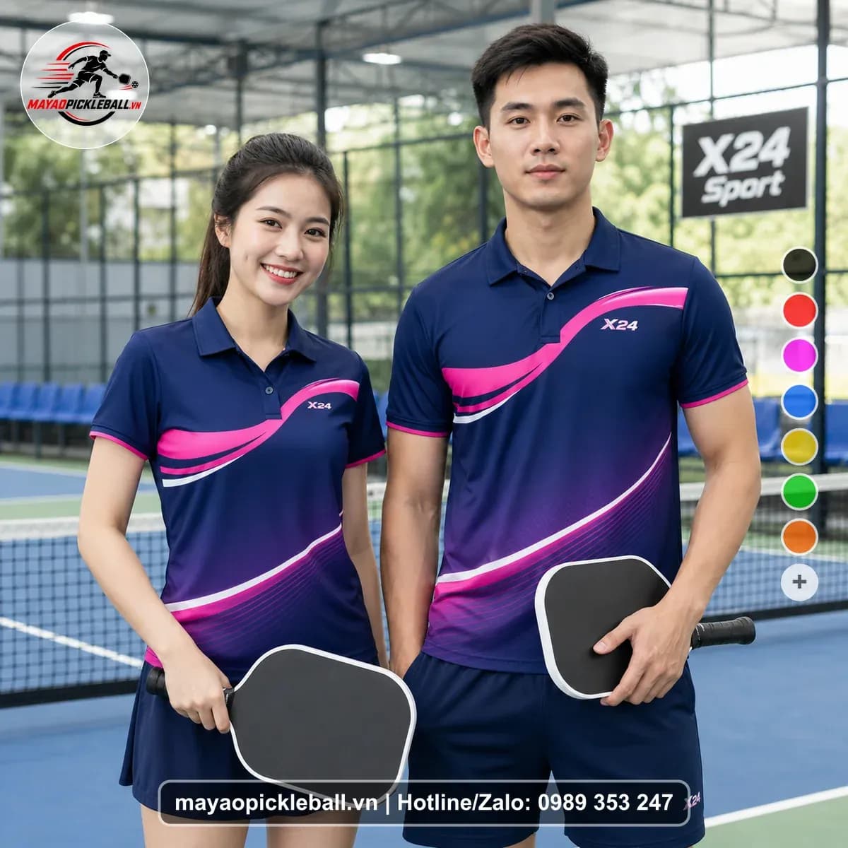 Bộ Quần Áo Pickleball X24-PB-450 Đỏ