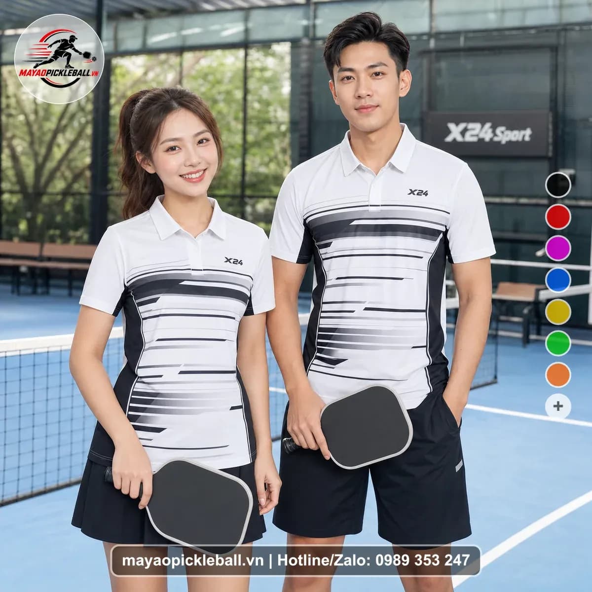 Bộ Quần Áo Pickleball X24-PB-452 Đỏ