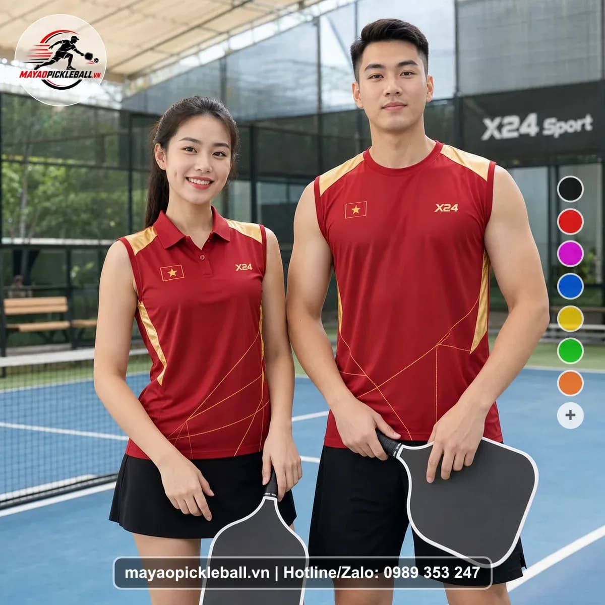 Bộ Quần Áo Pickleball X24-PB-460 Nổi Bật