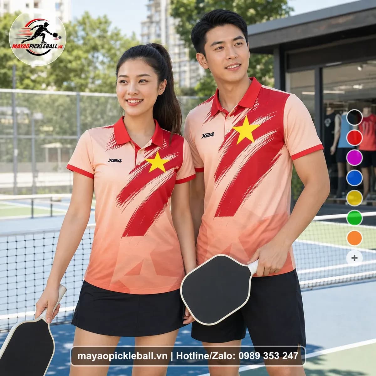 Bộ Quần Áo Pickleball X24-PB-464 Nổi Bật – Tuyển chọn X24Sport