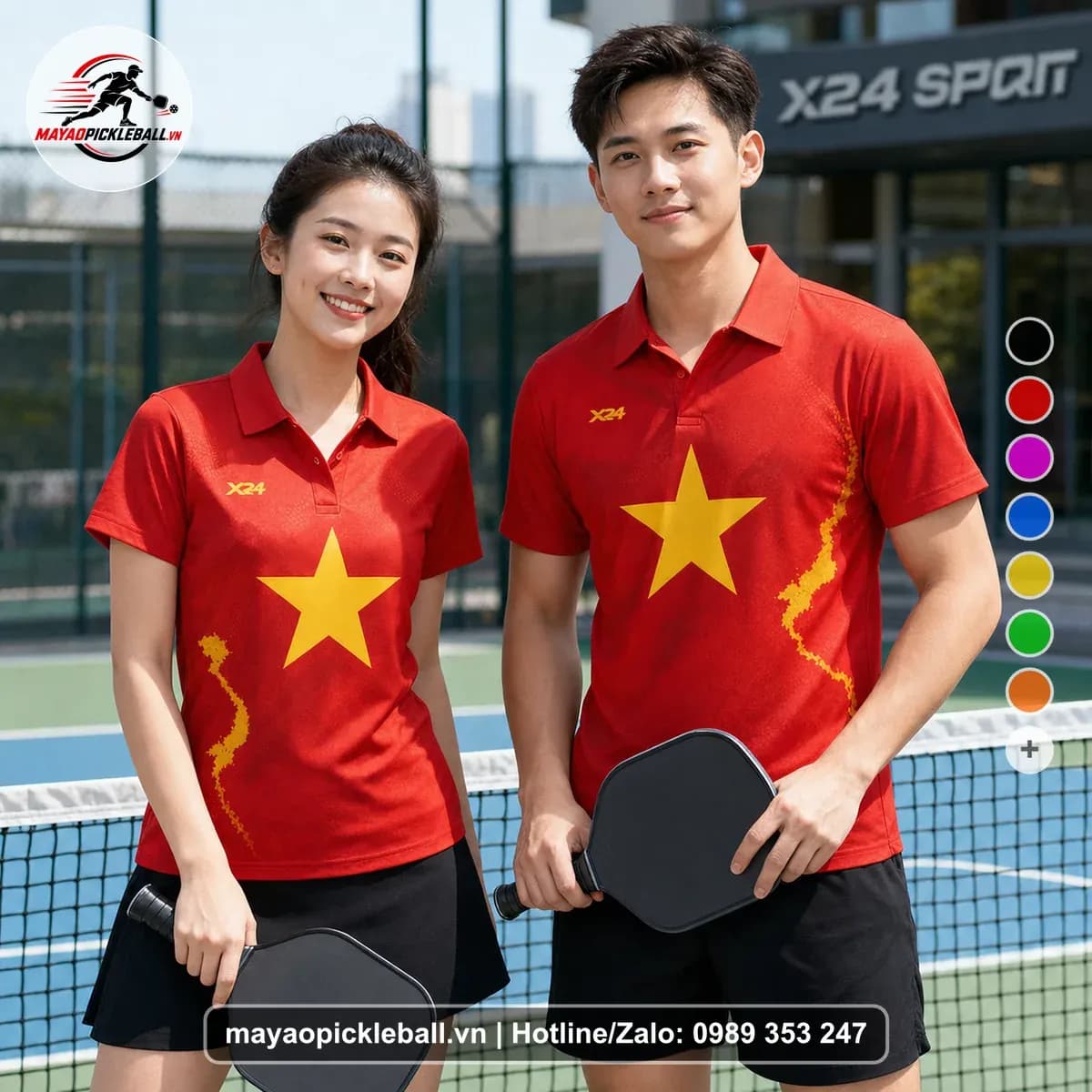 Bộ Quần Áo Pickleball X24-PB-472 Đỏ