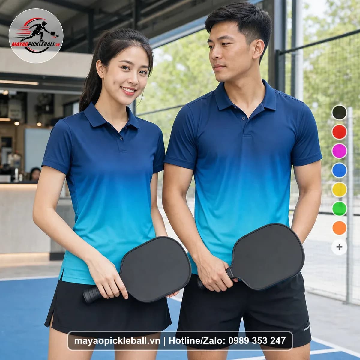 Bộ Quần Áo Pickleball X24-PB-475 Xanh