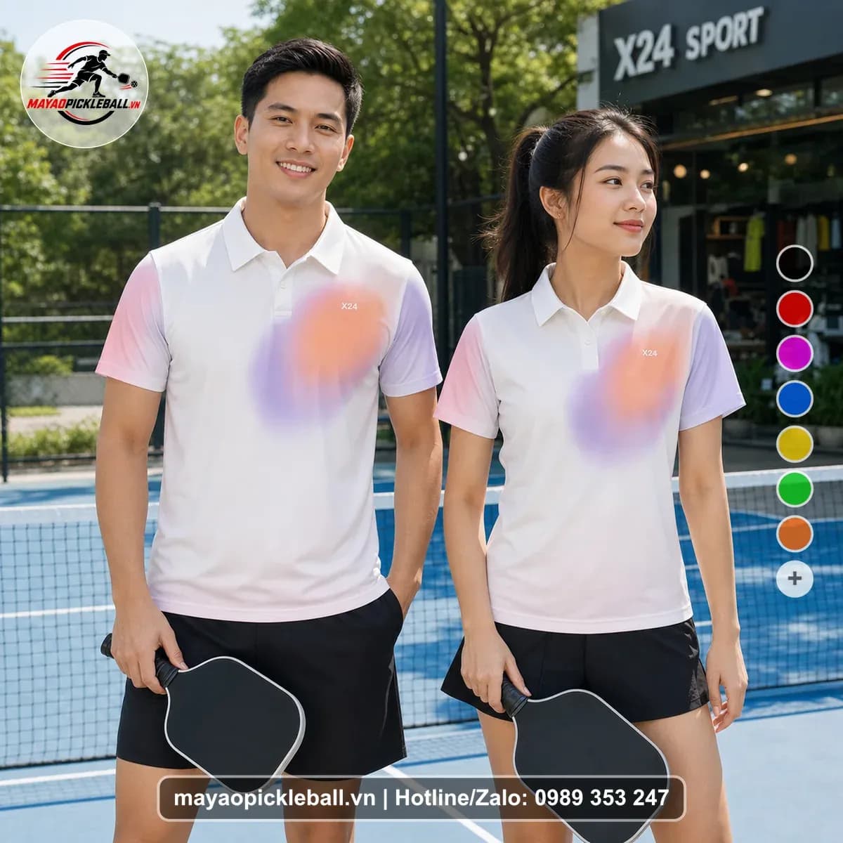 Bộ Quần Áo Pickleball X24-PB-497 Trắng