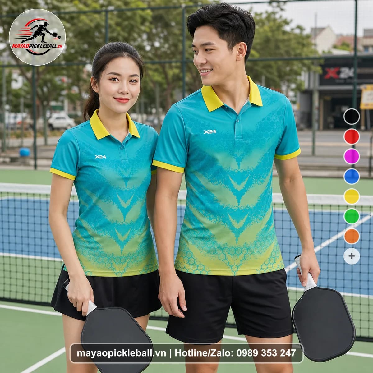 Bộ Quần Áo Pickleball X24-PB-498 Nổi Bật – Tuyển chọn X24Sport