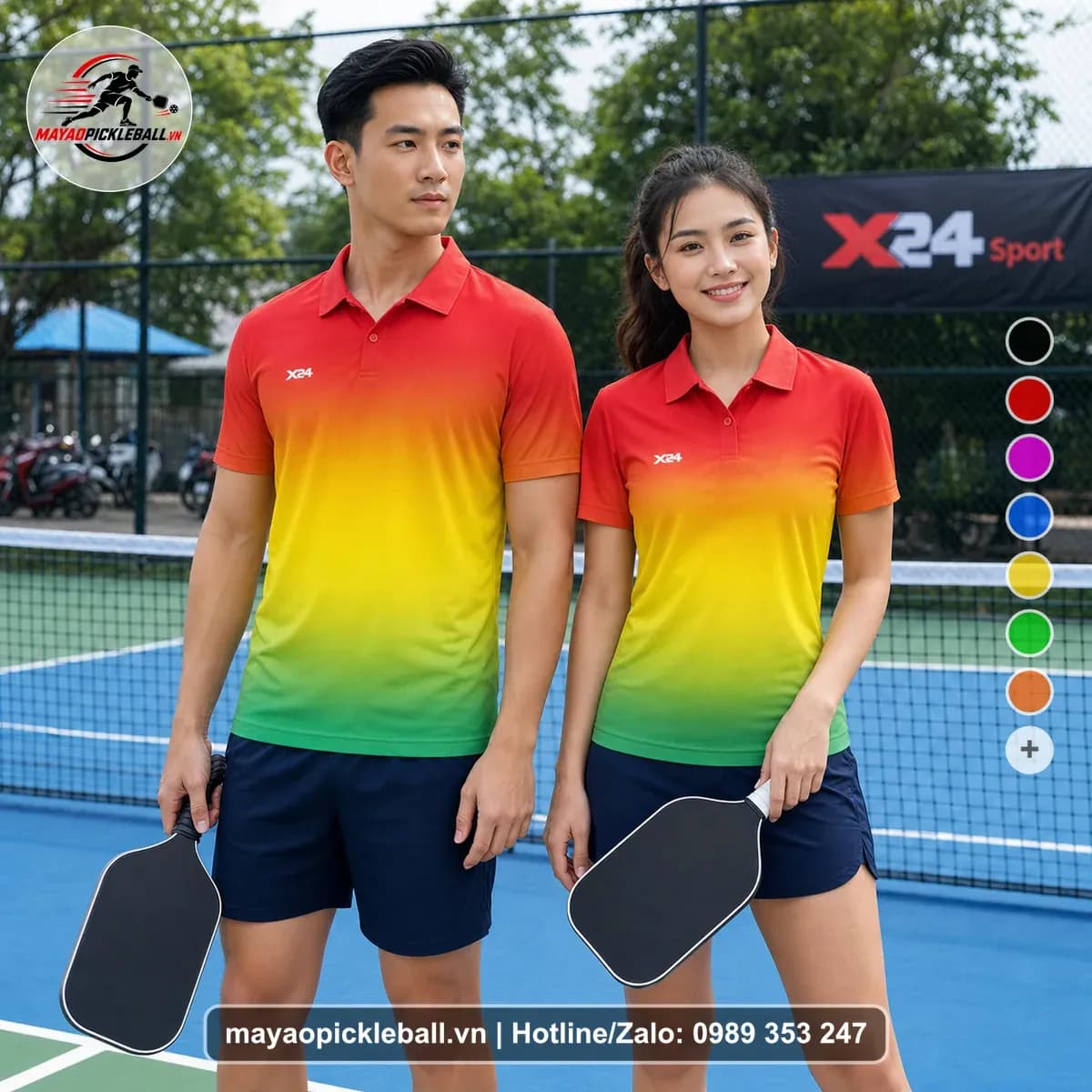 Bộ Quần Áo Pickleball X24-PB-577 Đỏ