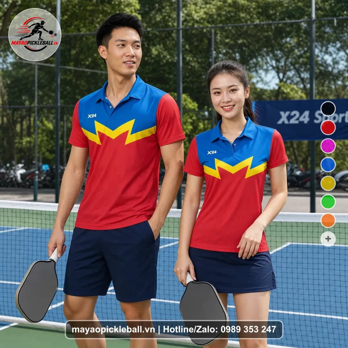 Bộ Quần Áo Pickleball X24-PB-590 Nổi Bật