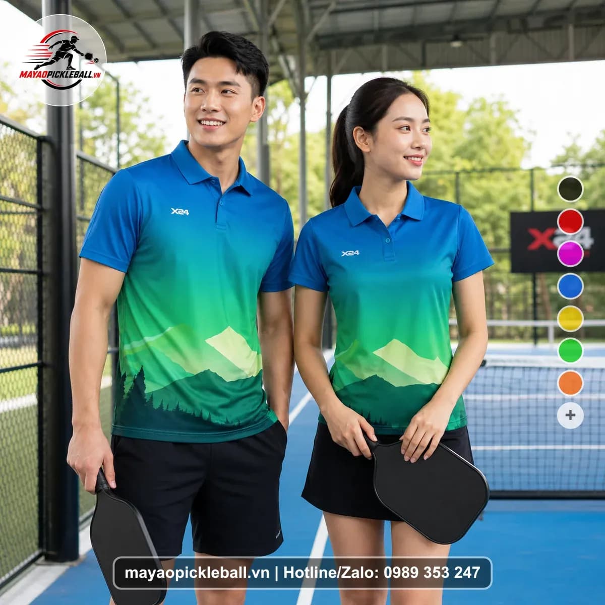 Bộ Quần Áo Pickleball X24-PB-605 Nổi Bật