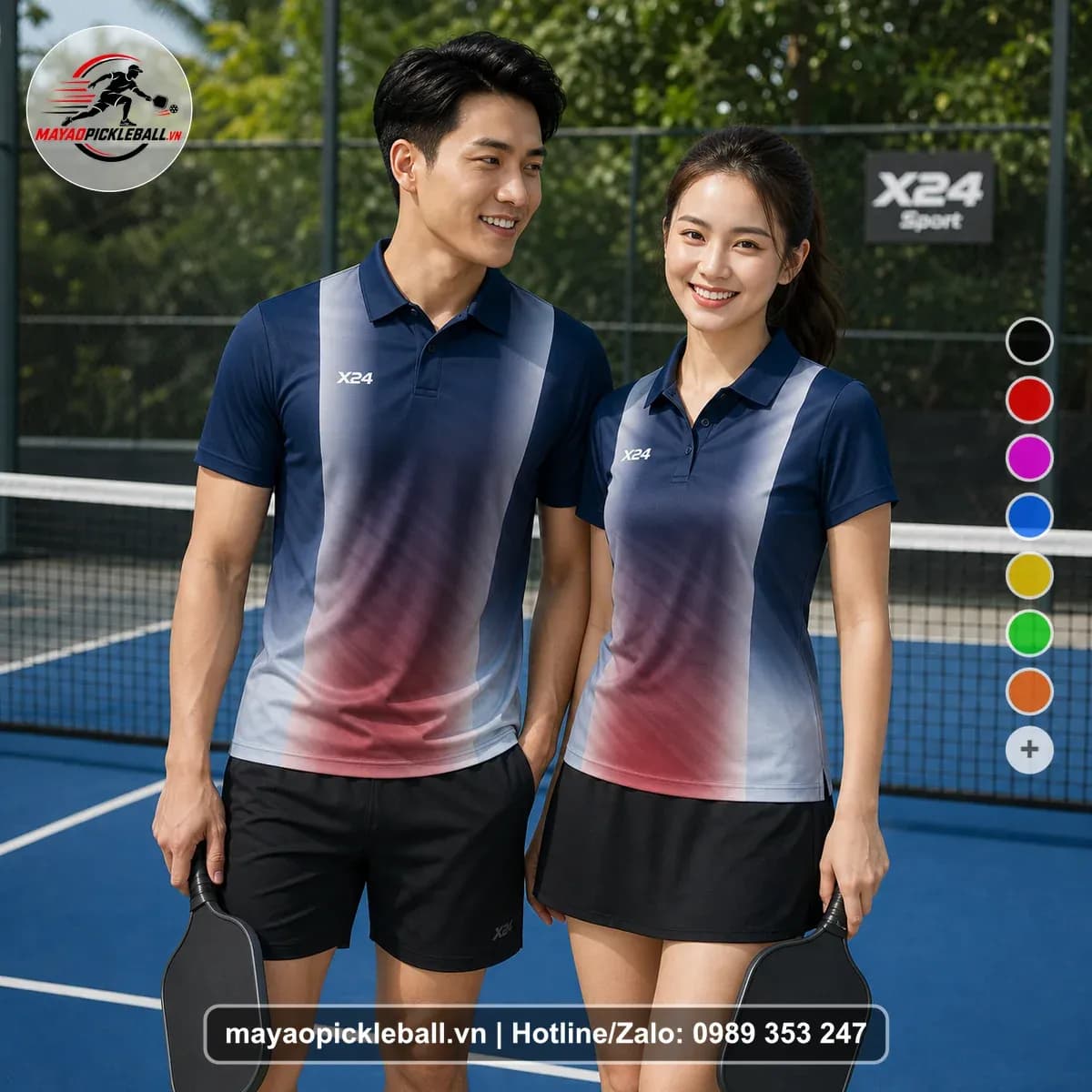 Bộ Quần Áo Pickleball X24-PB-611 Đỏ