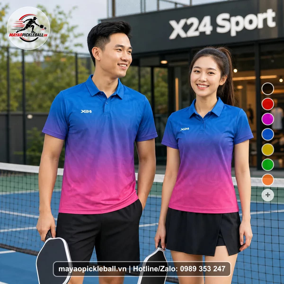 Bộ Quần Áo Pickleball X24-PB-614 Nổi Bật – Tuyển chọn X24Sport