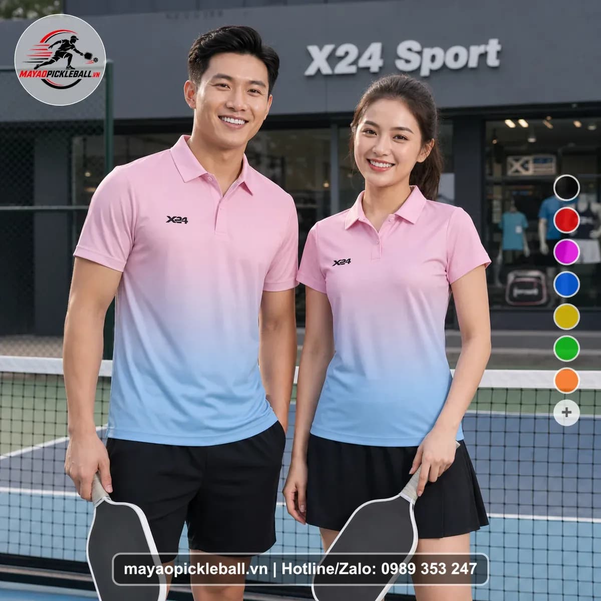 Bộ Quần Áo Pickleball X24-PB-620 Đỏ