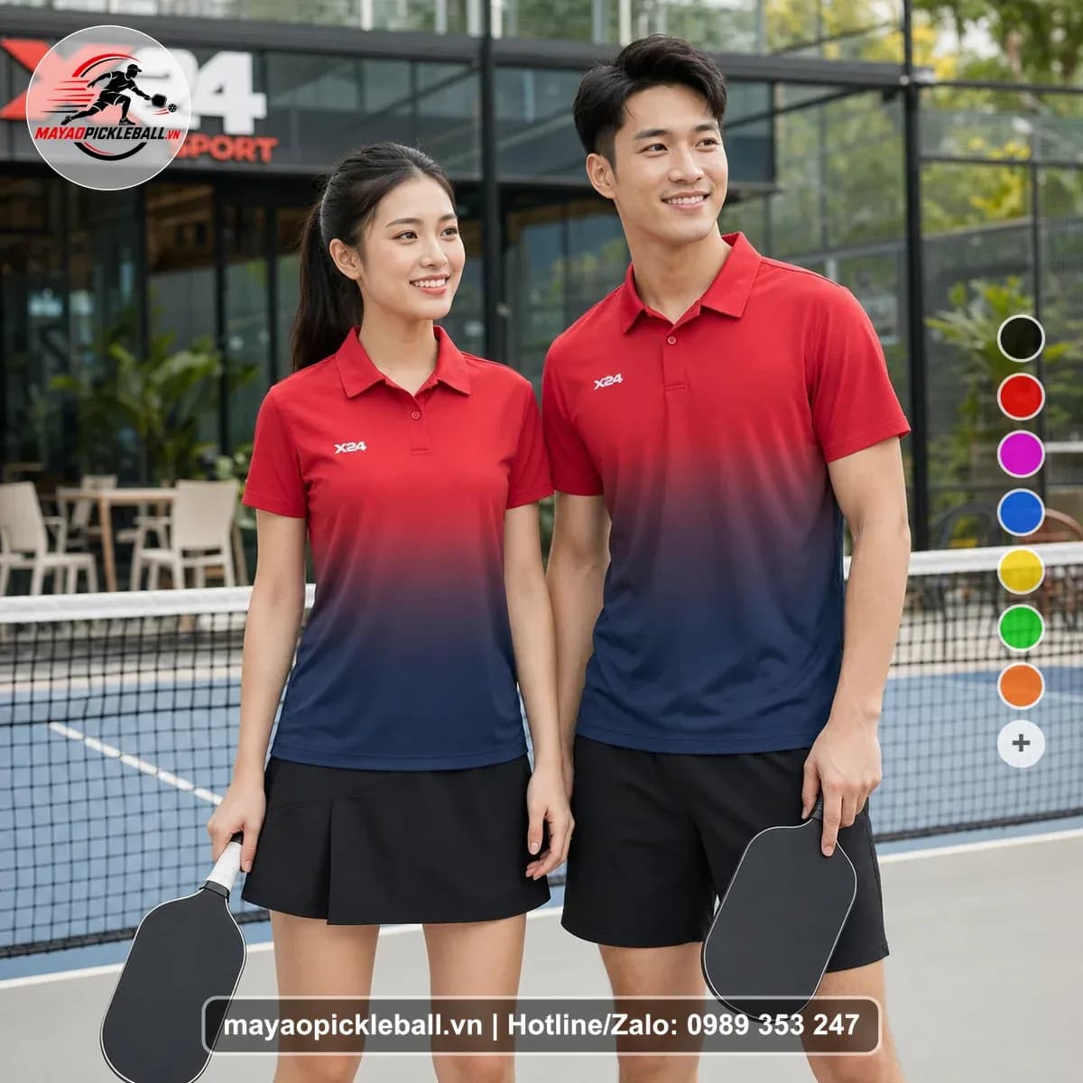 Bộ Quần Áo Pickleball X24-PB-622 Nổi Bật