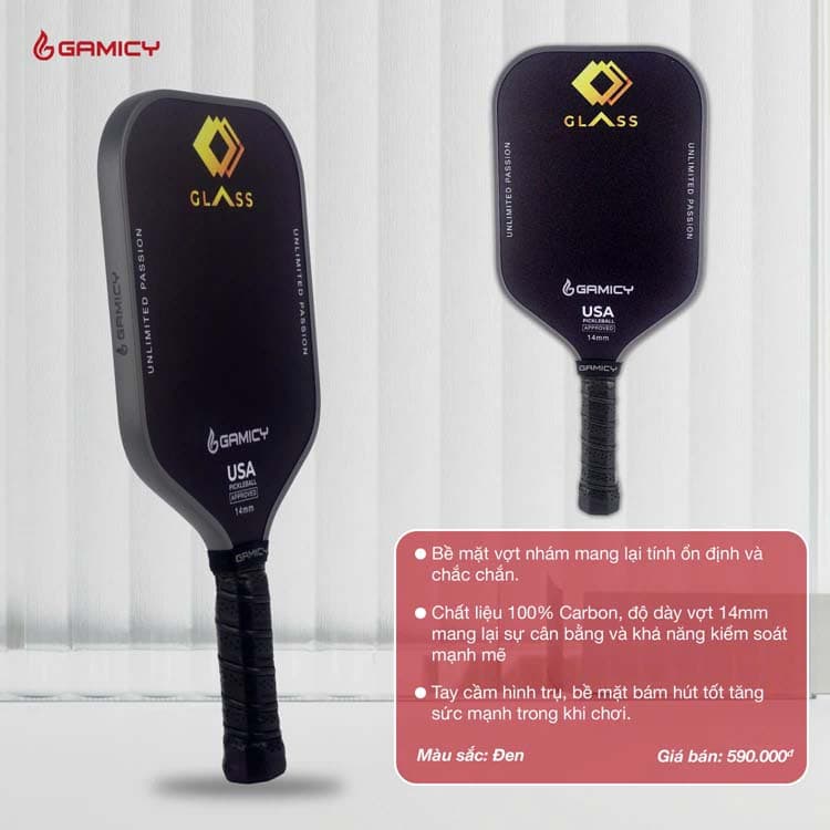 Vợt Pickleball Gamicy Glass