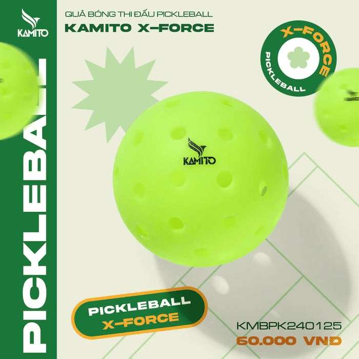 Quả Bóng Pickleball Thi Đấu Kamito 40L (Túi 12 quả)