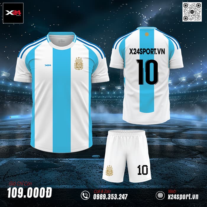 Quần Áo Bóng Đá Đội Tuyển Argentina Copa America 2024