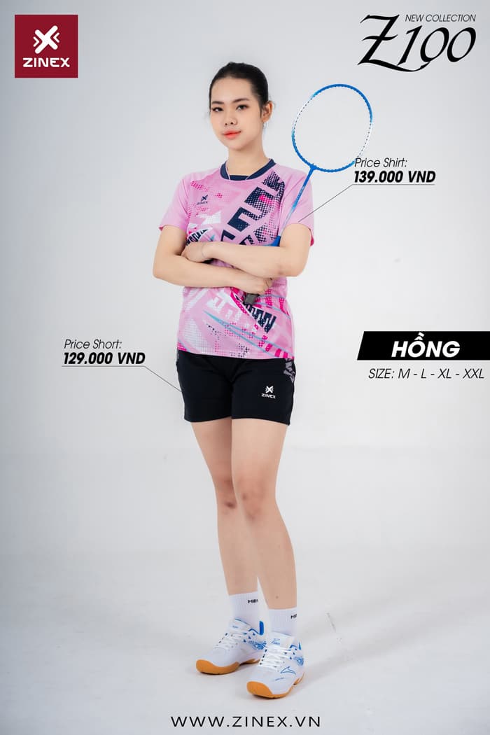 Áo Cầu Lông Zinex Z100 Nữ