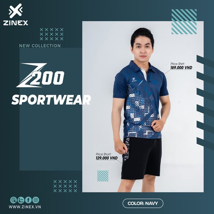 Áo Cầu Lông Zinex Z200 Nam