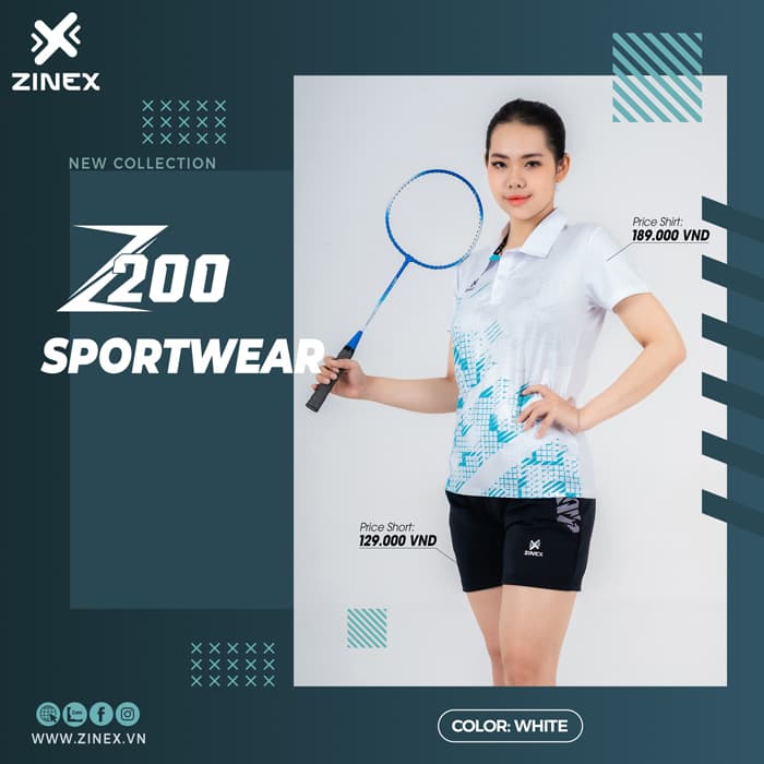 Áo Cầu Lông Zinex Z200 Nữ