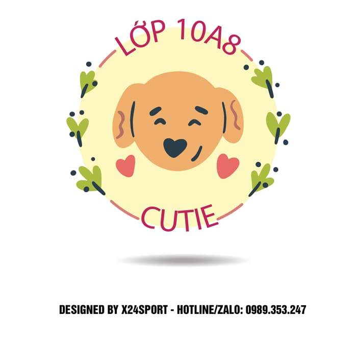 Logo Lớp Cute Hình Cún