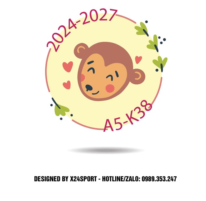 Logo Bóng Đá Đẹp Hình Khỉ Đáng Yêu