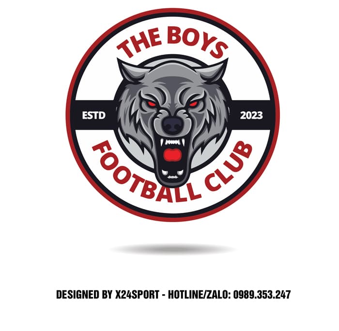 Logo Bóng Đá Hình Sói Ngầu